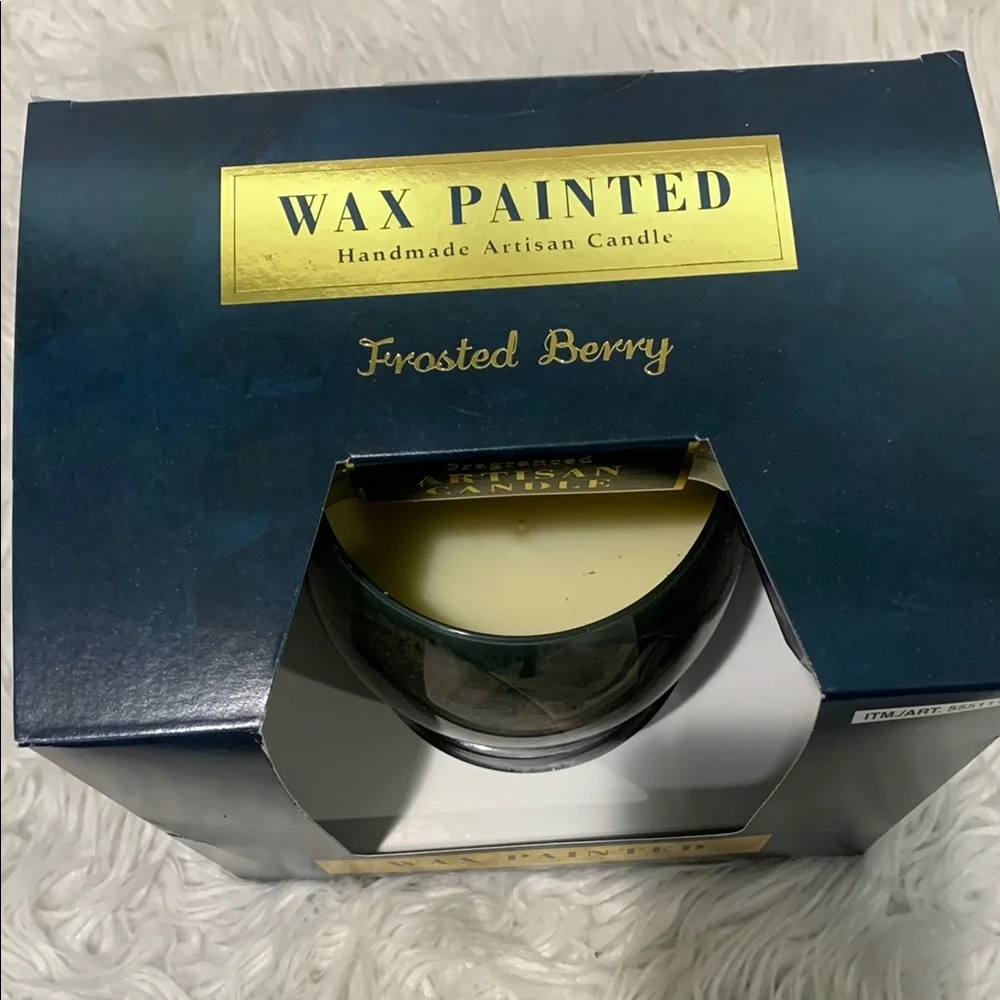 ALAURA Candle Wax Painted Frosted Berry Artisan Candle